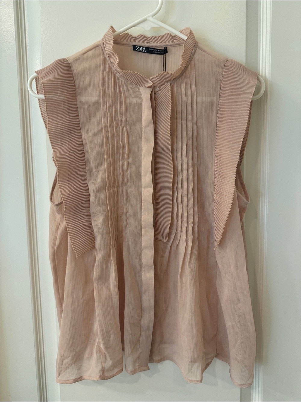 Zara ruffle blouse
